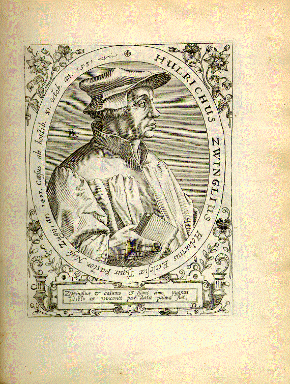 Zwingli, Ulrich (1484-1531); Schweizer Reformator, Theologe = D1