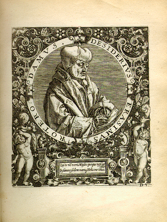 Erasmus, Desiderius (um 1469-1536); Humanist, Philologe, Theologe = D3