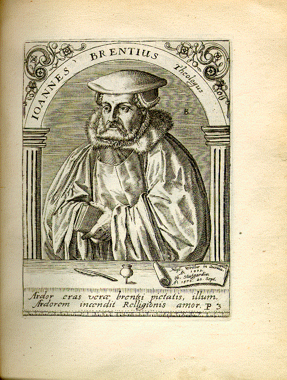 Brenz, Johannes (1499-1570); Theologe = P3