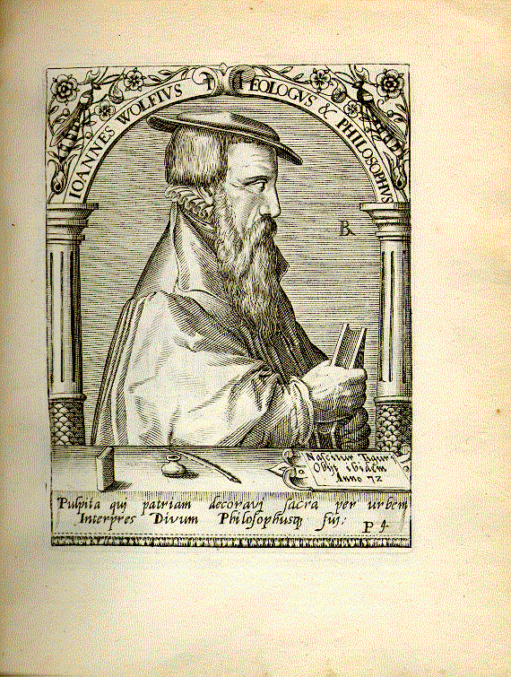 Wolf, Johann (1522-1571); geb. in Zürich, Theologe = P4
