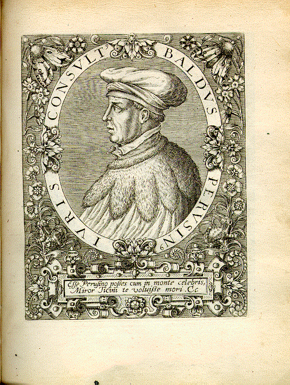 Baldus <de Ubaldis> (um 1327-1400); Rechtsgelehrter = Cc1