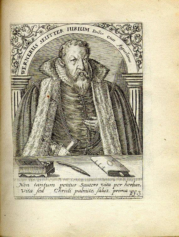 Seutter, Werner (um 1572); Jurist, war 1572 auf dem Reichstag zu Augsburg = Ff3