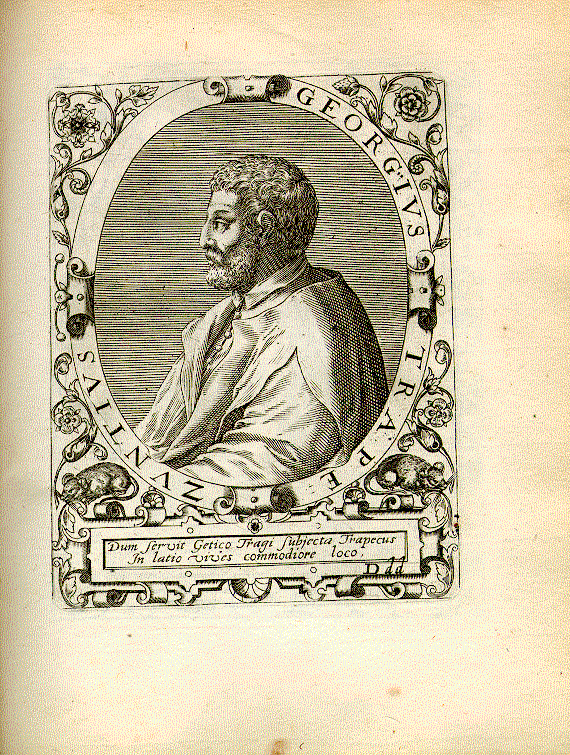 Georgius <Trapezuntius> (1395?-1484); Gräzist, päpstl. Sekretär = Ddd1