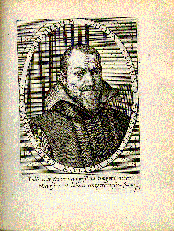 Meursius, Johannes (1579-1639); Jurist, Prof. der Geschichte und des Griechischen = f3
