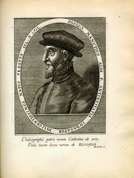 Manuzio, Paolo (1512-1574); Drucker, Gelehrter = mmm2