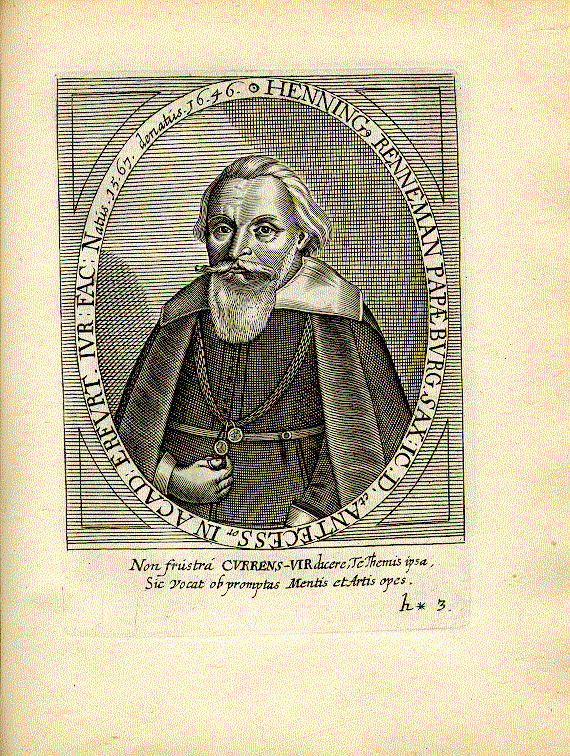 Rennemann, Henning (1567-1646); Jurist = h*3