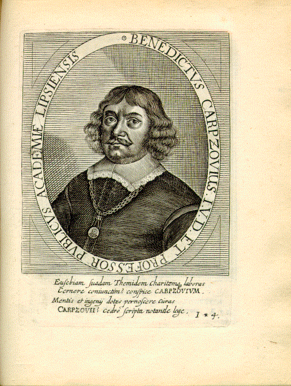 Carpzov, Benedict (1595-1666); Jurist = i*4