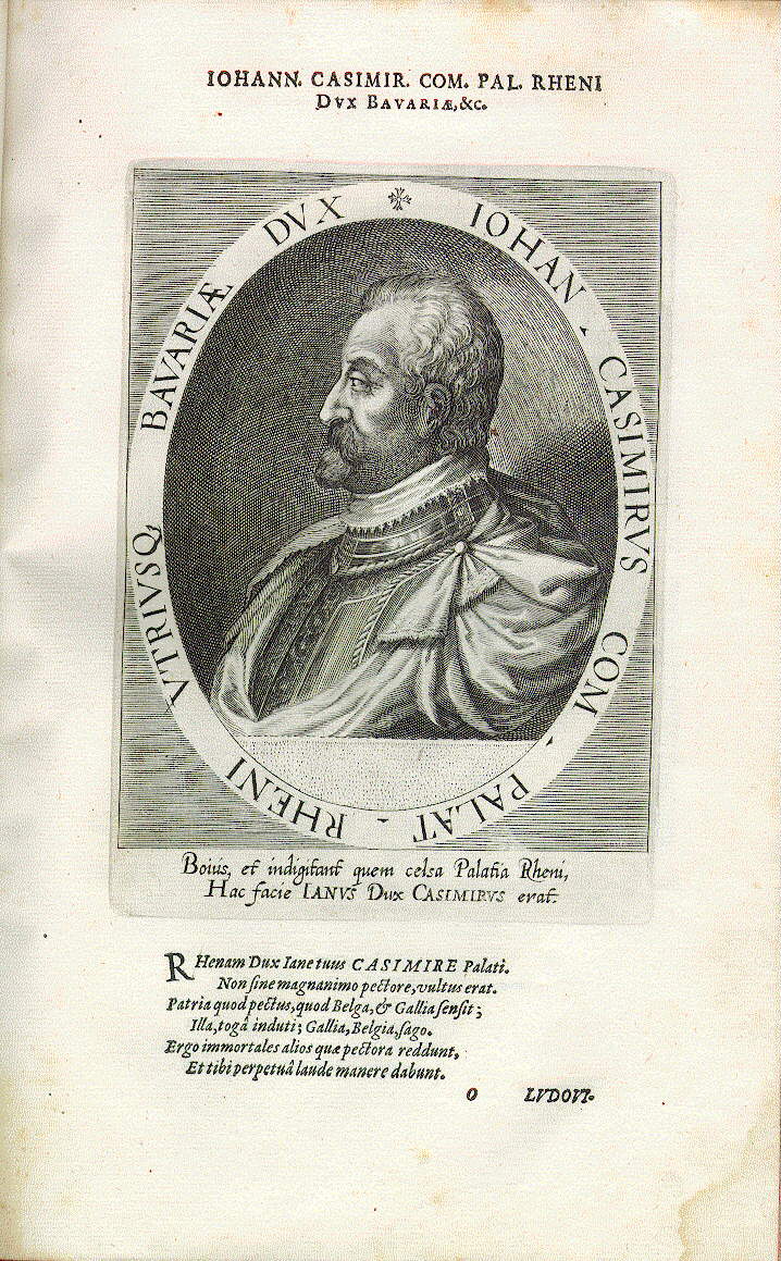 Johann Kasimir, Pfalzgraf bei Rhein (*1543, 1583-1592 Administrator der Kurpfalz)