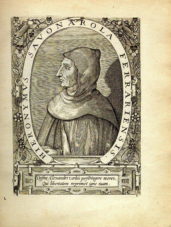 Savonarola, Girolamo (1452-1498); Dominikaner, Schriftsteller = C1