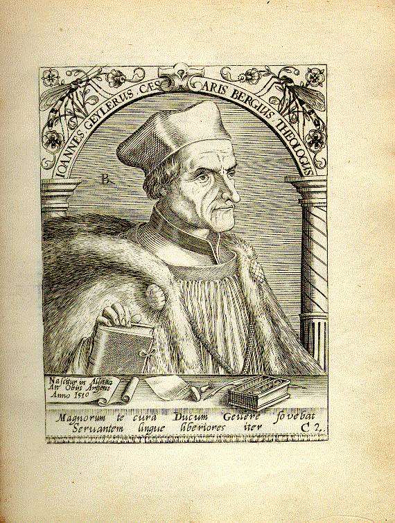 Geiler von Kaysersberg, Johannes (1445-1510); Theologe = C2