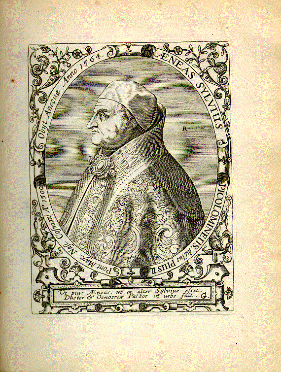 Pius <Papa, II.> (Enea Silvio Piccolomini; 1405-1464); Humanist = G1
