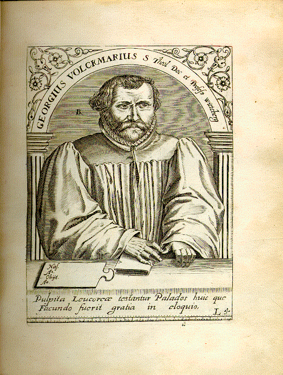 Volckmar, Johann Georg (1567-1596); Prof. der Theologie zu Wittenberg = L4