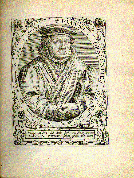 Draconites, Johannes (1494-1566); Theologe = P1