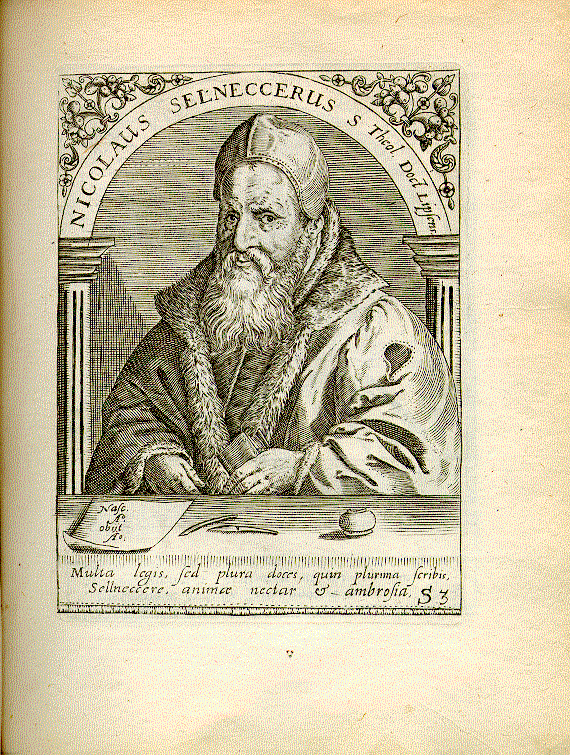 Selnecker, Nikolaus (1530-1592); Theologe, Prof. in Jena und Leipzig = S3
