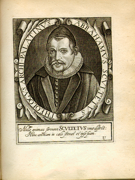 Scultetus, Abraham (1566-1624); Prof. der Theologie zu Heidelberg = V1