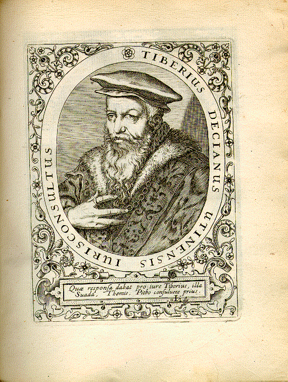 Deciano, Tiberio (1508?-1581?); Jurist = Ii4