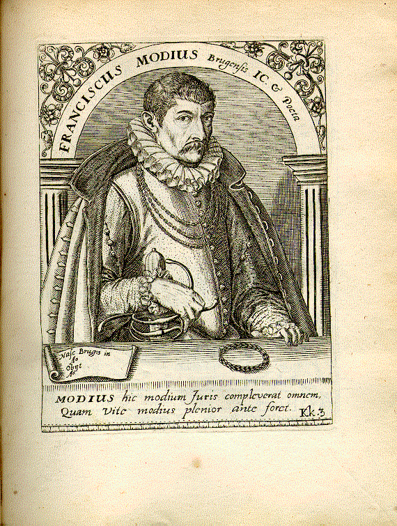 Modius, Franciscus (1556-1597); Jurist, Philologe = Kk3