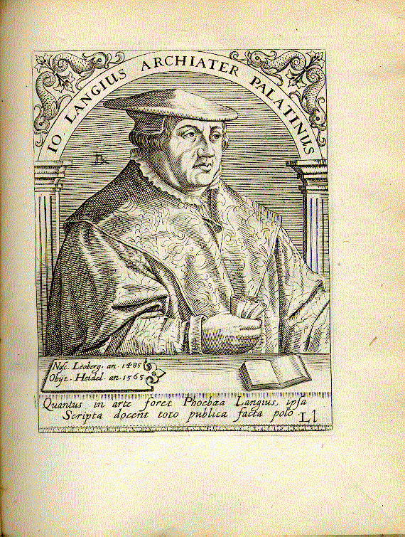 Lange, Johann (1485-1565); Leibarzt am kurpfälz. Hof zu Heidelberg = Ll1
