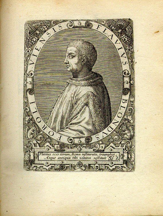 Blondus, Flavius (1388/92-1463); Historiker, Übersetzer, päpstl. Sekretär = Ss2