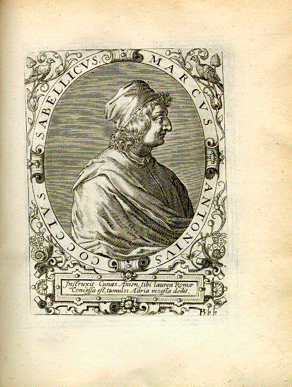 Sabellicus, Marcus Antonius (Coccio; 1436-1506); Humanist, Historiker = Bbb1