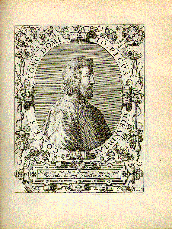 Pico DellaMirandola, Giovanni (1463-1494); Philosoph, Humanist = Iii3