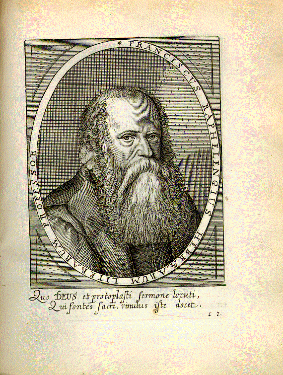 Raphelengius, Franciscus (1539-1597); Humanist, Orientalist, Buchdrucker = c2