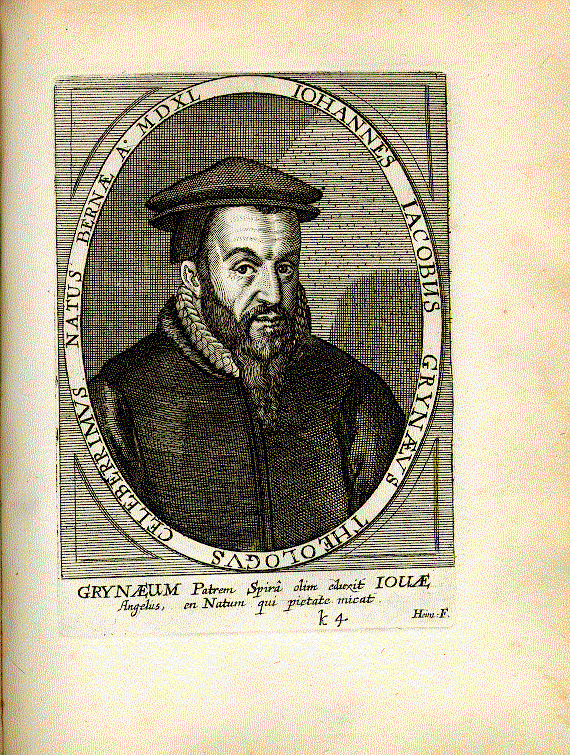 Grynaeus, Johann Jacob (1540-1617); Theologe = k4