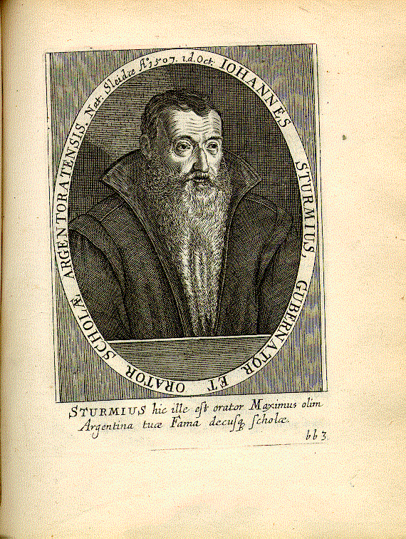 Sturm, Johannes (1507-1589); Humanist, Pädagoge, Rektor = bb3