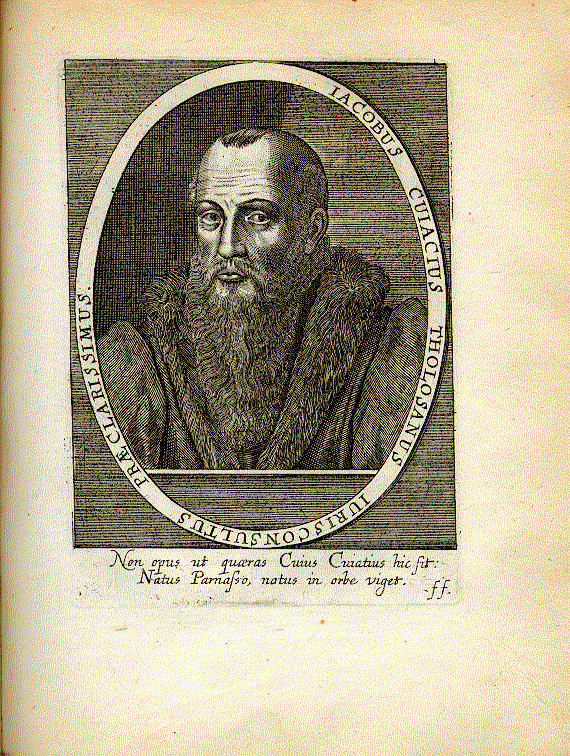 Cujas, Jacques (1522-1590); Rechtsgelehrter = ff1