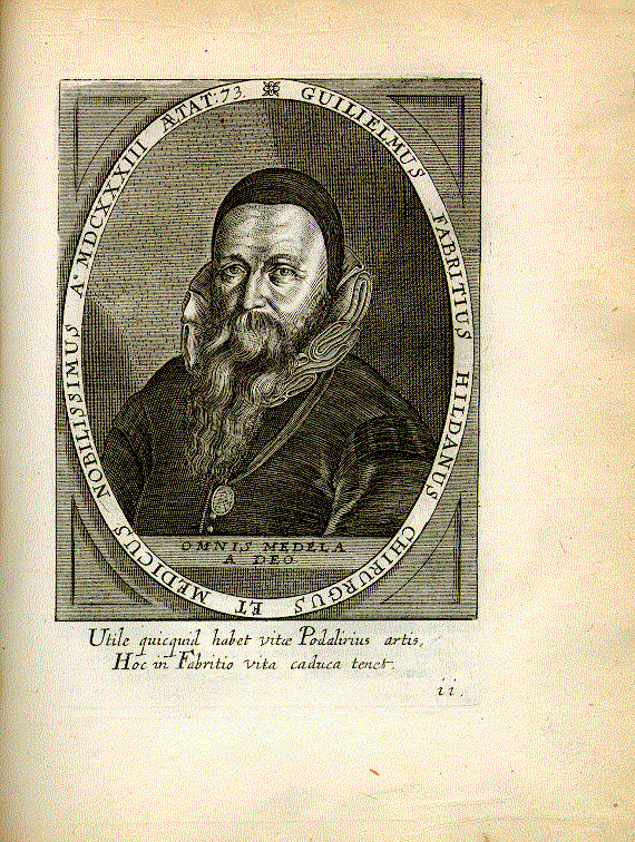 Fabricius Hildanus, Wilhelm (1560-1634); Arzt, Anatom = ii1