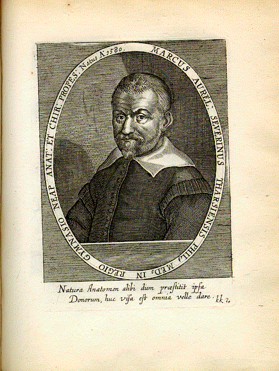 Severino, Marco Aurelio (1580-1656); Arzt, Chirurg, Philosoph, Jurist = kk2