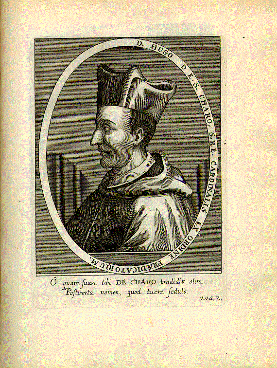 Hugo <de Sancto Caro> (gest. 1263); Dominikaner, Kardinal = aaa2