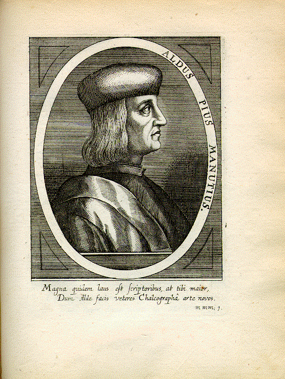 Manuzio, Aldo Pio (1449/50-1515); Humanist, Drucker = mmm1