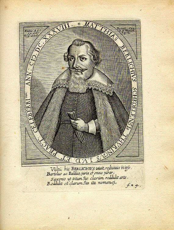 Berlich, Matthias (1586-1638); Jurist = f*4