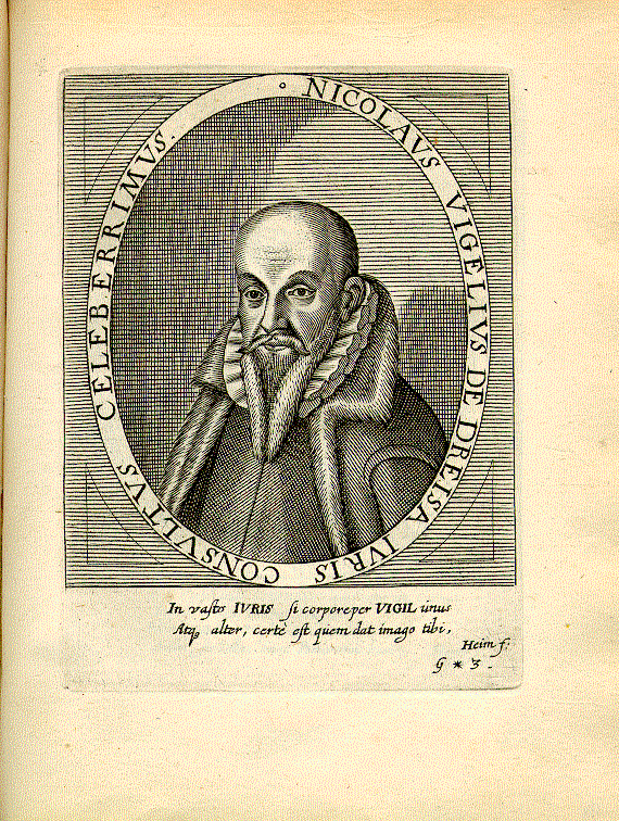 Vigelius, Nicolaus (1529-1600); Jurist = g*3