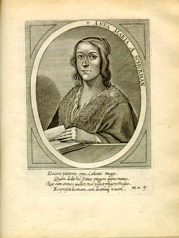 Schurman, Anna Maria van (1607-1678); Gelehrte, Pietistin = m*4