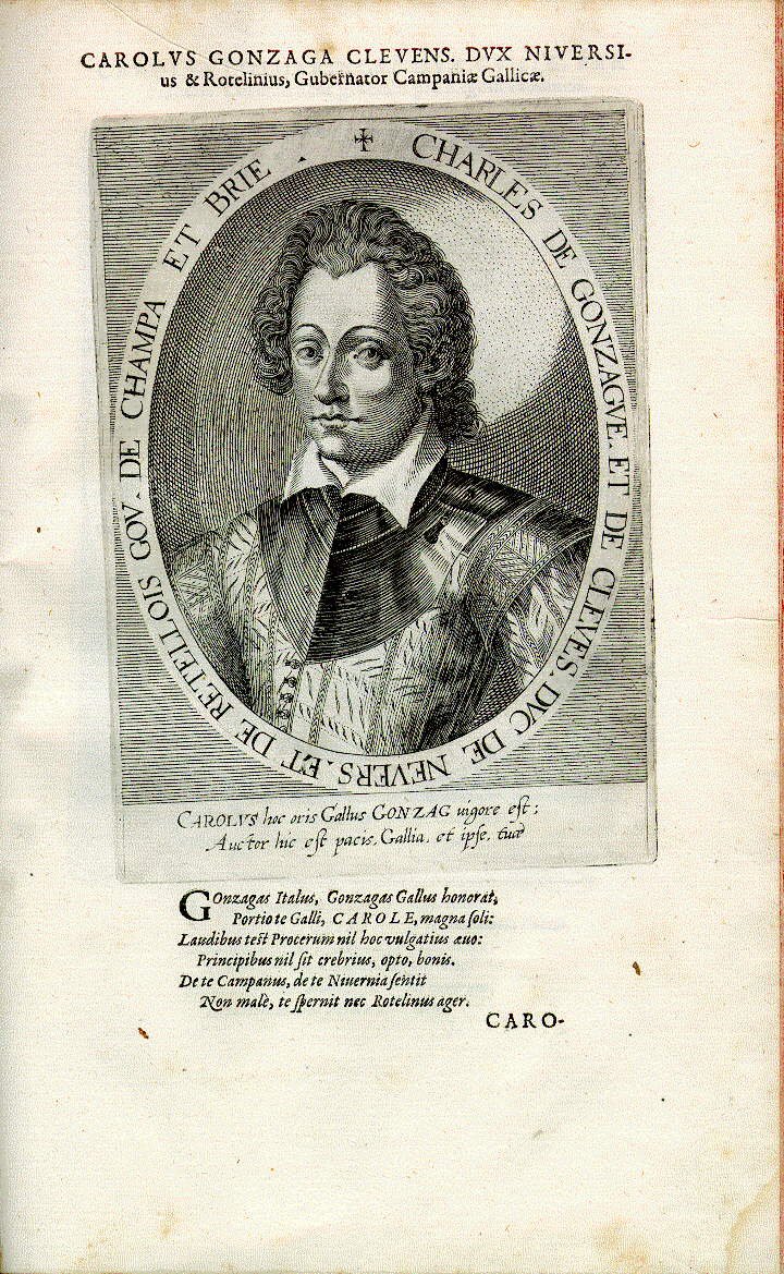 Charles de Gonzague, Herzog von Rethel und Nevers (1580-1637), Offizier, Diplomat
